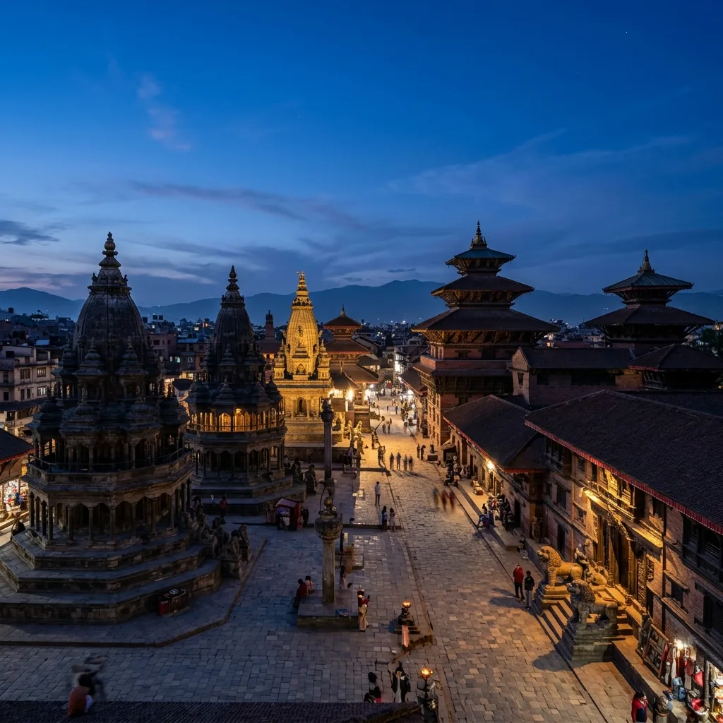 Patan Durbar Square Panorama